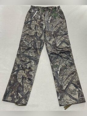RedHead Pants Mens S Brown Camo Canvas Silent Hide Cargo Pockets Hunting Outdoor